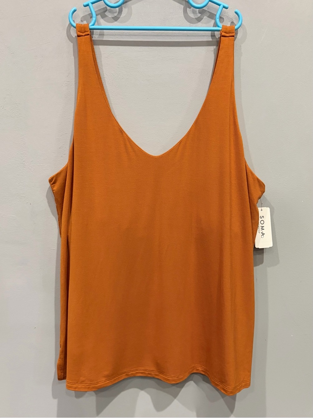 SOMA COOL NIGHTS TANK TOP WITH SHELF BRA NWT